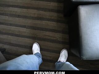 My Breasty Redhead Stepmommy Forgotta Lock the Bath's Door!