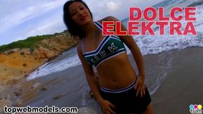 Euro Dolce Elektra Gets Anal Fucked on the Beach!