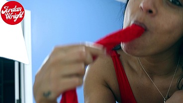 Latina Eating man ass
