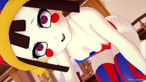 Pomni viste su traje de ba&ntilde_o para follar quiere divertirse antes de dormir (sin censura)