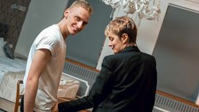 without Glasses Mature Tutor Easily Gets Seduced by Disciple