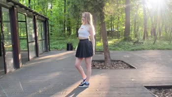 Angelica Heaven's Smoking Babe Seduction in the Woods