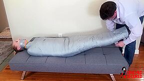 Ariel Gets Tightly Mummified And Gagged