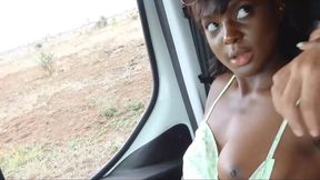 Hot African GF Gets Hungry For Her American BF Big Fat Cock!