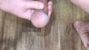 Kneeling Close-up Solo Masturbation at Home