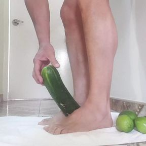 Big veggie in my asshole