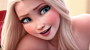 Elsa begs you to cum for her all over her in every hole she has JOI