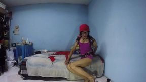 Joselynne Crossdresser In High Heels Webcam In Mini Dress Part One