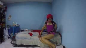 Joselynne Crossdresser In High Heels Webcam In Mini Dress Part One