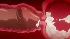 Massive cumshot in explicit Hentai