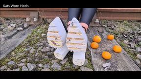 Preparing a Pair of Heels for a Lucky Fan