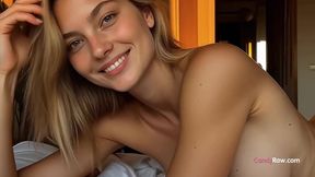 Hot blonde cleans up and shows off every sexy curves