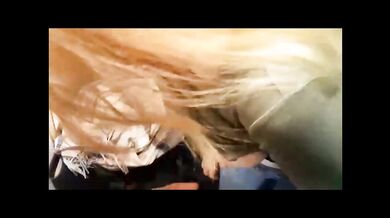 Blonde big boobs public blowjob german saleswoman outside