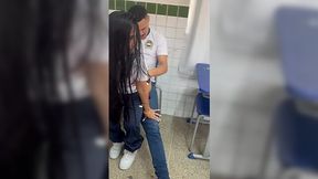 Brazilian teen bitch loses her cherry to a horny classmate raw in a Fortaleza schoolroom, part 2