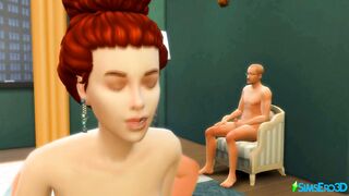 The Fiance was Boned inside Front of her Hubby (3D Anime / Sims four)