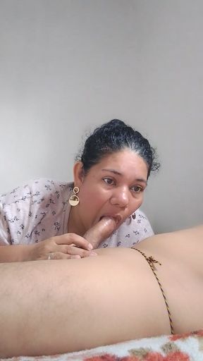 Mature sucking deep throat