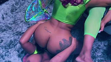 Hottest intergalactic Lesbian Fivesome Candace Von, Jordyn Falls, Lyric Sky, Mz. Dani, and Yum The Boss