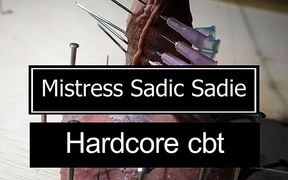 Hardcore CBT with Fishhooks and Needles