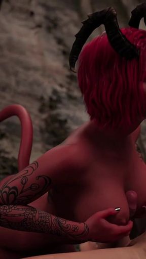 Lust Academy Succubus Audrey Blowjob Titjob Handjob Anal & Ass Cowgirl on James