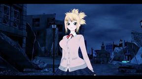 Hot Kohaku gets a handjob and boobjob in Dr Stone hentai