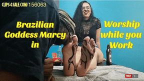 Worship While You Work - Size 10 Chocolate Covered Amazon Soles Worshipped - HD