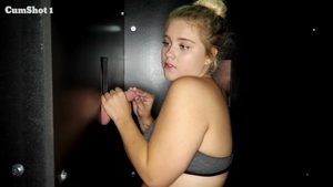 Gloryhole Secrets: Seven Different Men in Abby's Mouth