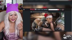 WHO IS THE BEST BLOWJOB GIRL WATCHING BLOWJOB VIDEOS- ExotiqFox Solo Gooner Girl Masturbating Reaction Watch Porn with me