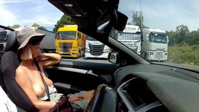Titty Tuesday Blindfold Truck Stop Fun