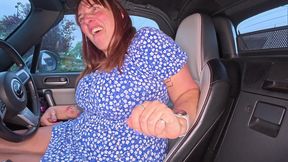 Cheating Married Hot British MILF Takes Me for a drive, I need to Pee, then she empties my BALLS!