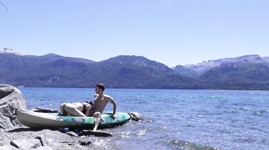 Horny teen couple gets caught having sex on public beach - HUGE cumshot amateur