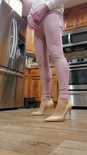 Sandra in heels