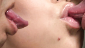 ”Redhead Asian Bitch Sucking Two Cocks Before Masturbation”