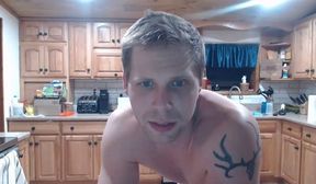 taking a shower after busting a nut on the couch