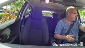 Busty **** Car Footjob