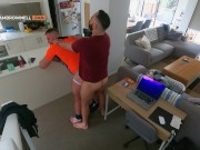 Fucking Tradie in Jockstrap in Kitchen