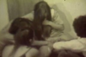 Classic Golden-age Orgy with Hairy Vintage Swingers