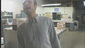 Hot black babe mounts white dude's cock then sucks him long and wet