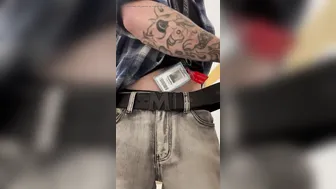 Timmy Jerks Off Big Cock in Warehouse at Work