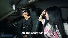 Street Car Sitter Lives His FIRST TIME with a Hot Trans-Girl