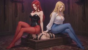 Face Sitting Stories #3B: Ass Worship in Chastity Bondage (Animated)