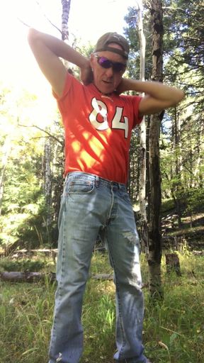 Hot Adam Kaye Jacks off in the Mountains