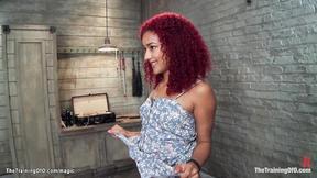 ”Redhead ebony in pile driver butt plugged”