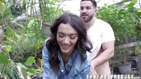 Feeling blessed as Sawyer Cassidy and petite Luna Luxe pleasure my cock&#x1F346; with care