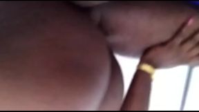 Big boobs Fwb ebony riding like a champ