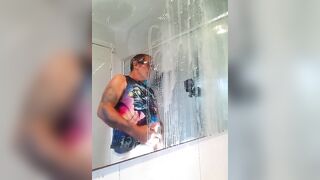 So much man juice on my shower mirror