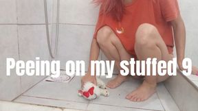 Peeing on my stuffed 9