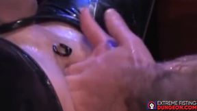 Hard grip masturbation with BDSM fisting for bears