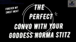 THE PERFECT CONVO WITH GODDESS NORMA STITZ