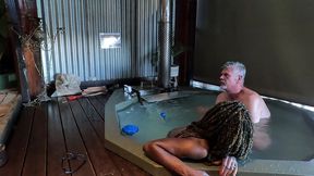 ebony milf gets her ass eaten and pussy fingered in a hot tub