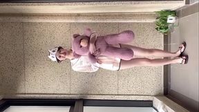 Sexy Chinese Girl with flip flops seducting you